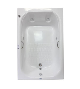 Banheira com Hidromassagem 1,70x1,10m Goldline sem Aquecimento Cristal Ouro Fino